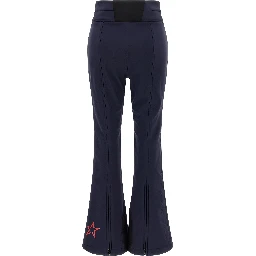 Blue Nylon Athletic Pants