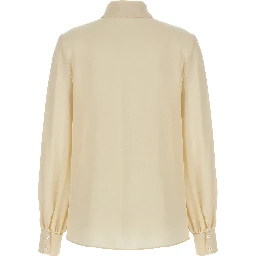 Beige Silk Blouse