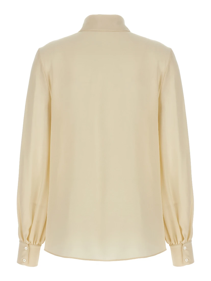 Beige Silk Blouse