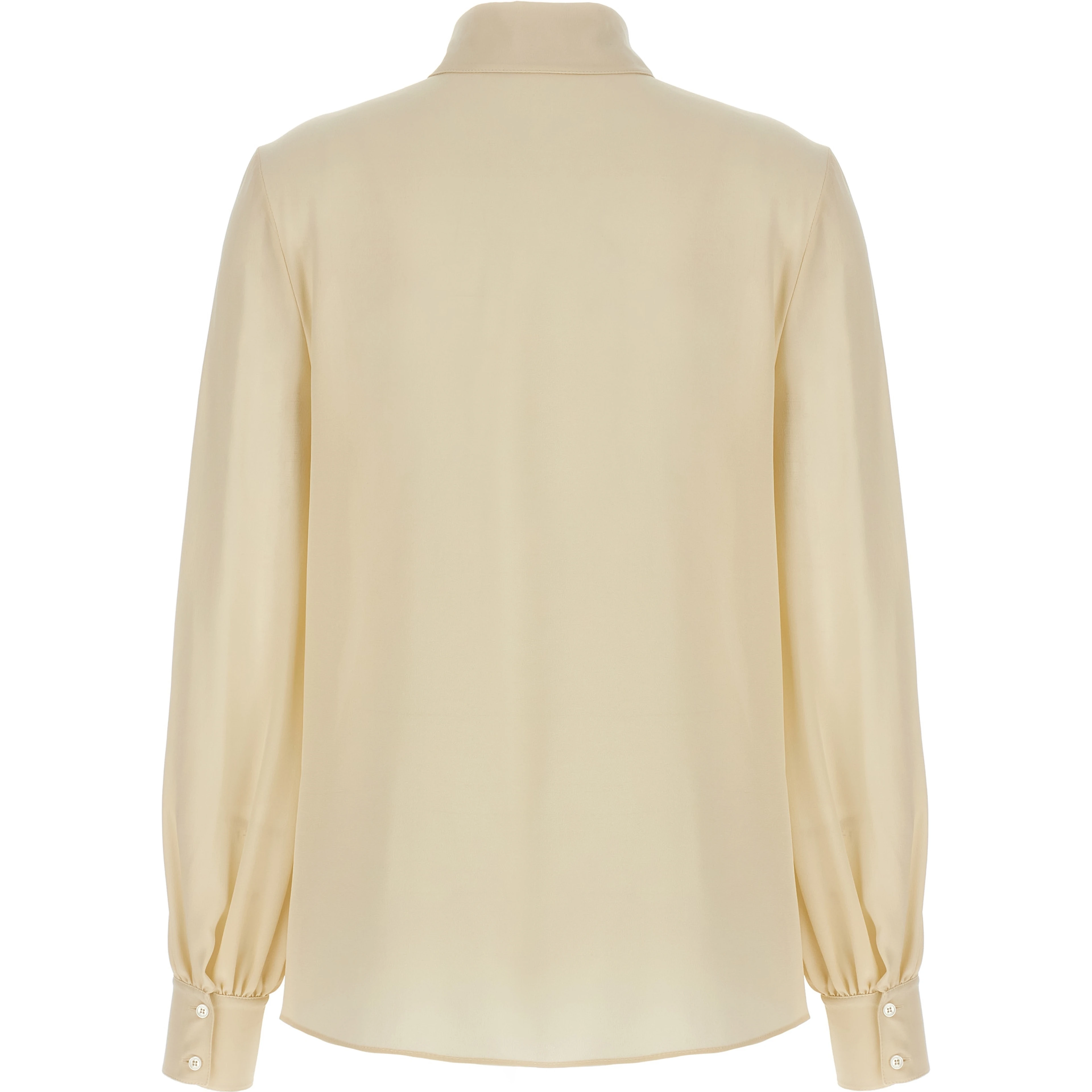 Beige Silk Blouse