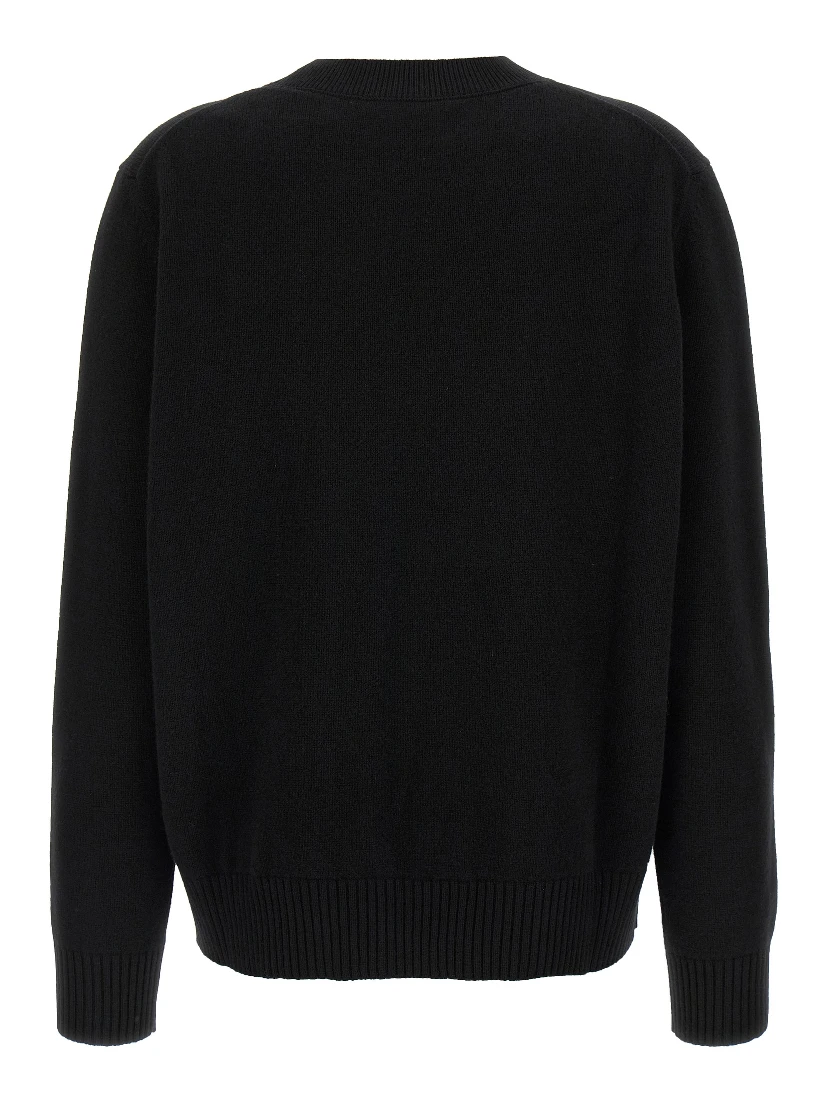 Black Wool Cardigan