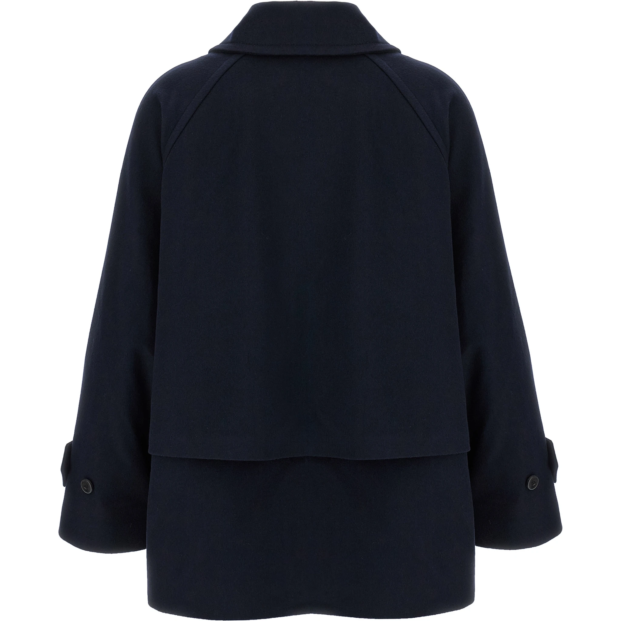 Blue Virgin Wool Coat