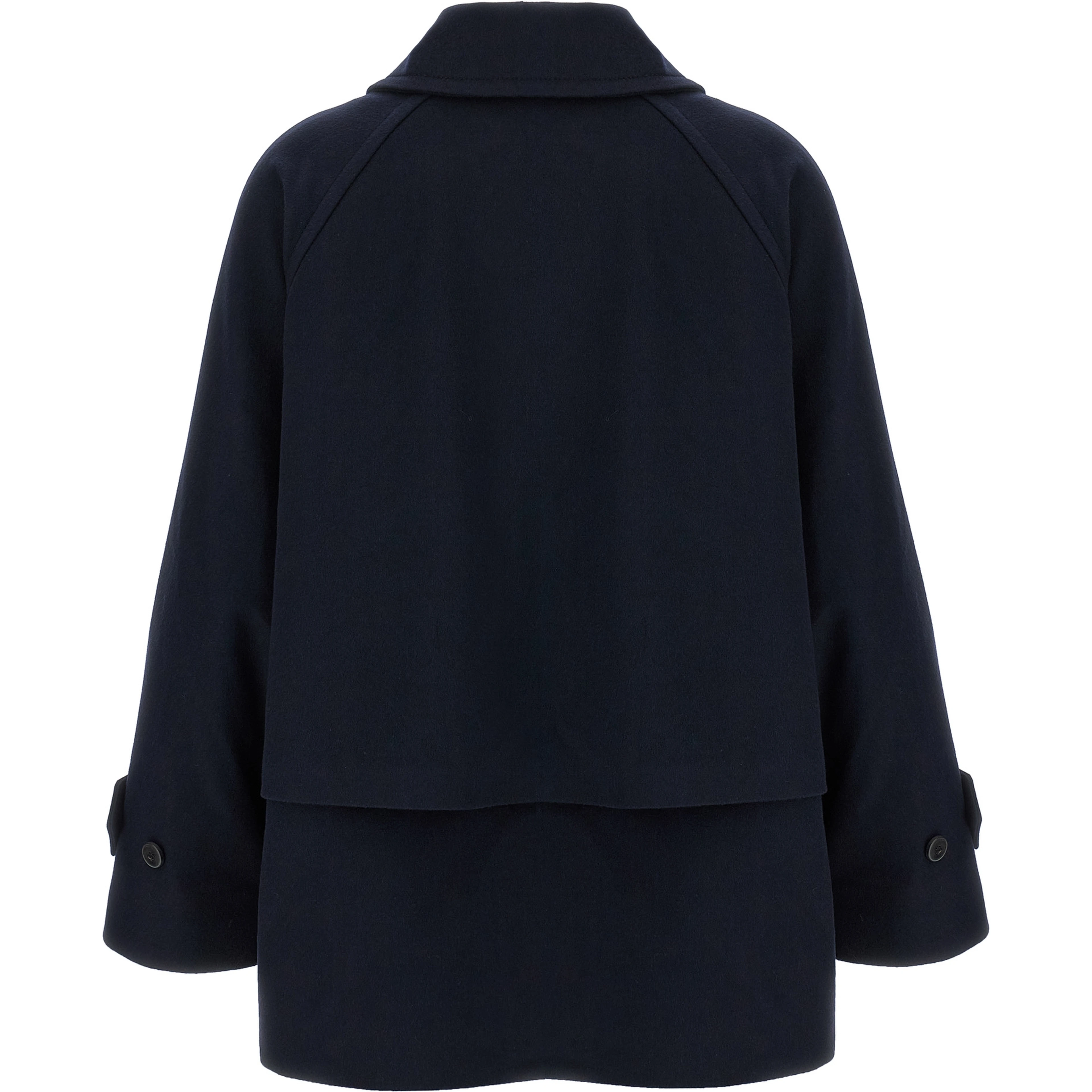 Blue Virgin Wool Coat