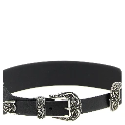 Black Cowhide Regular Belt