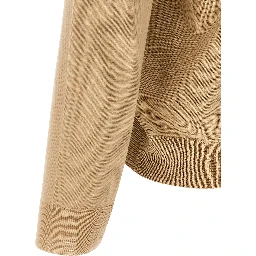 Beige Virgin Wool Cardigan
