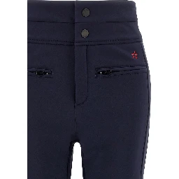 Blue Nylon Athletic Pants