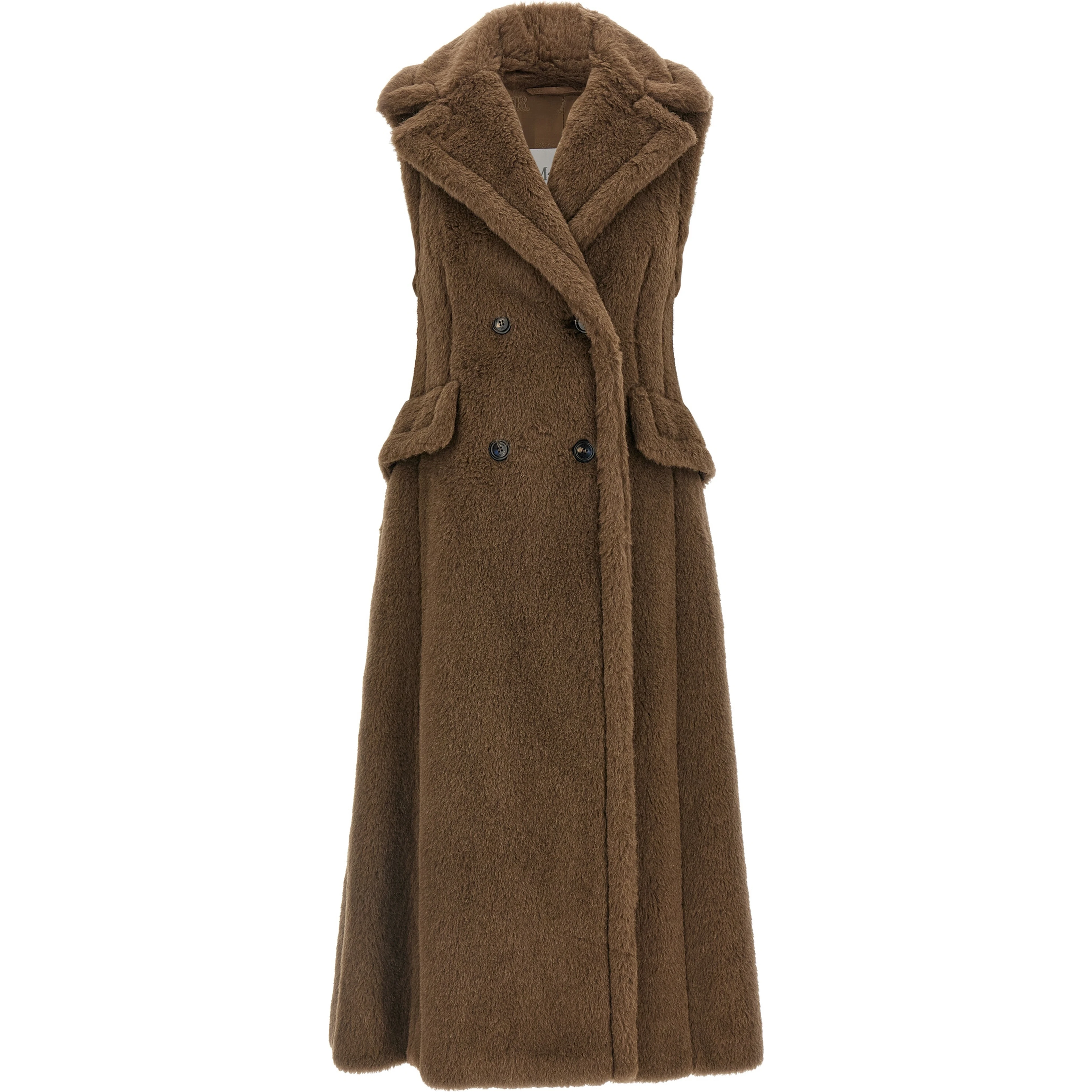 Brown Alpaca Leather Coat
