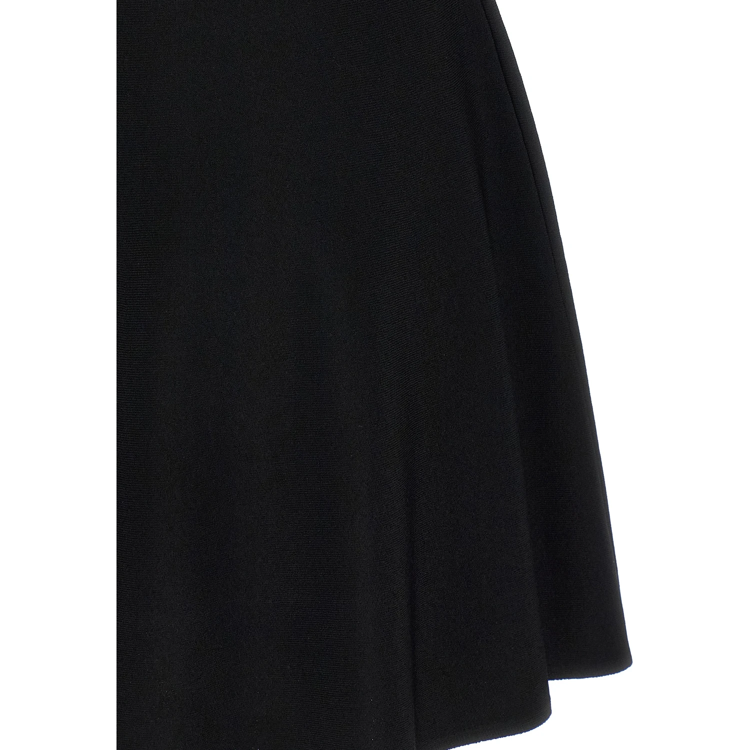 Black Viscose Short Dress