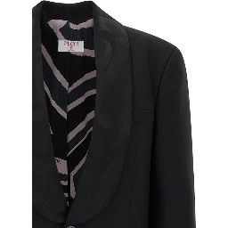Black Virgin Wool Blazer