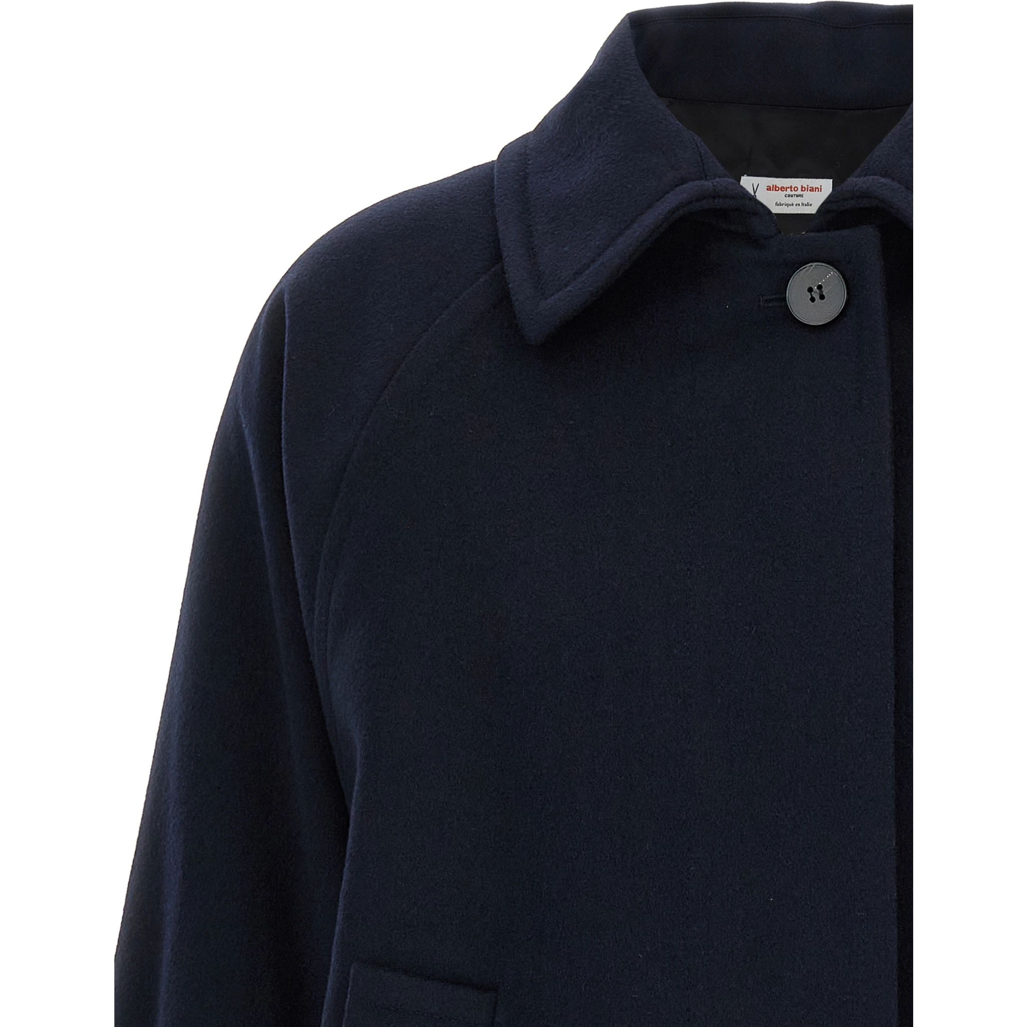 Blue Virgin Wool Coat