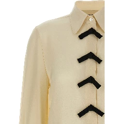 Beige Silk Blouse