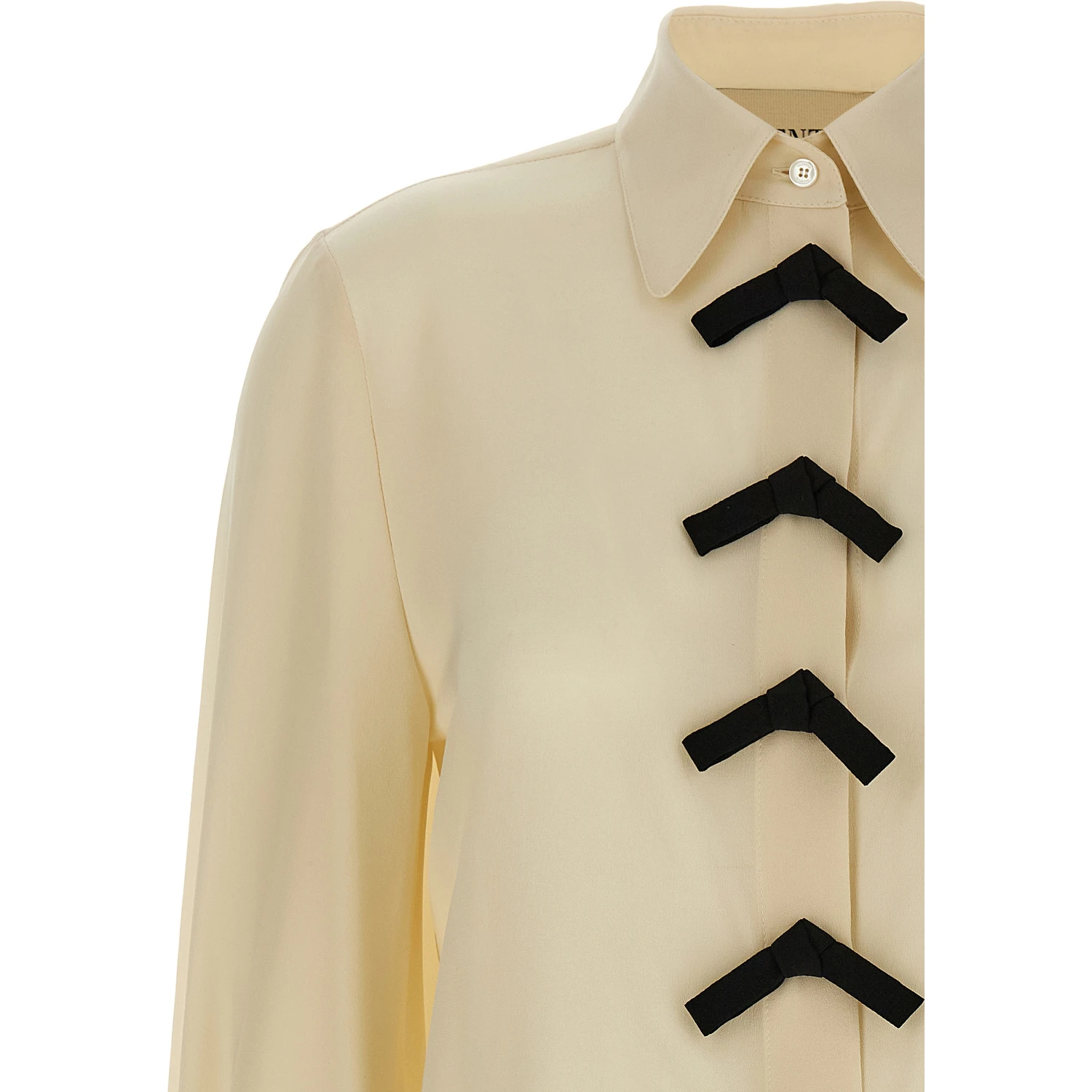 Beige Silk Blouse