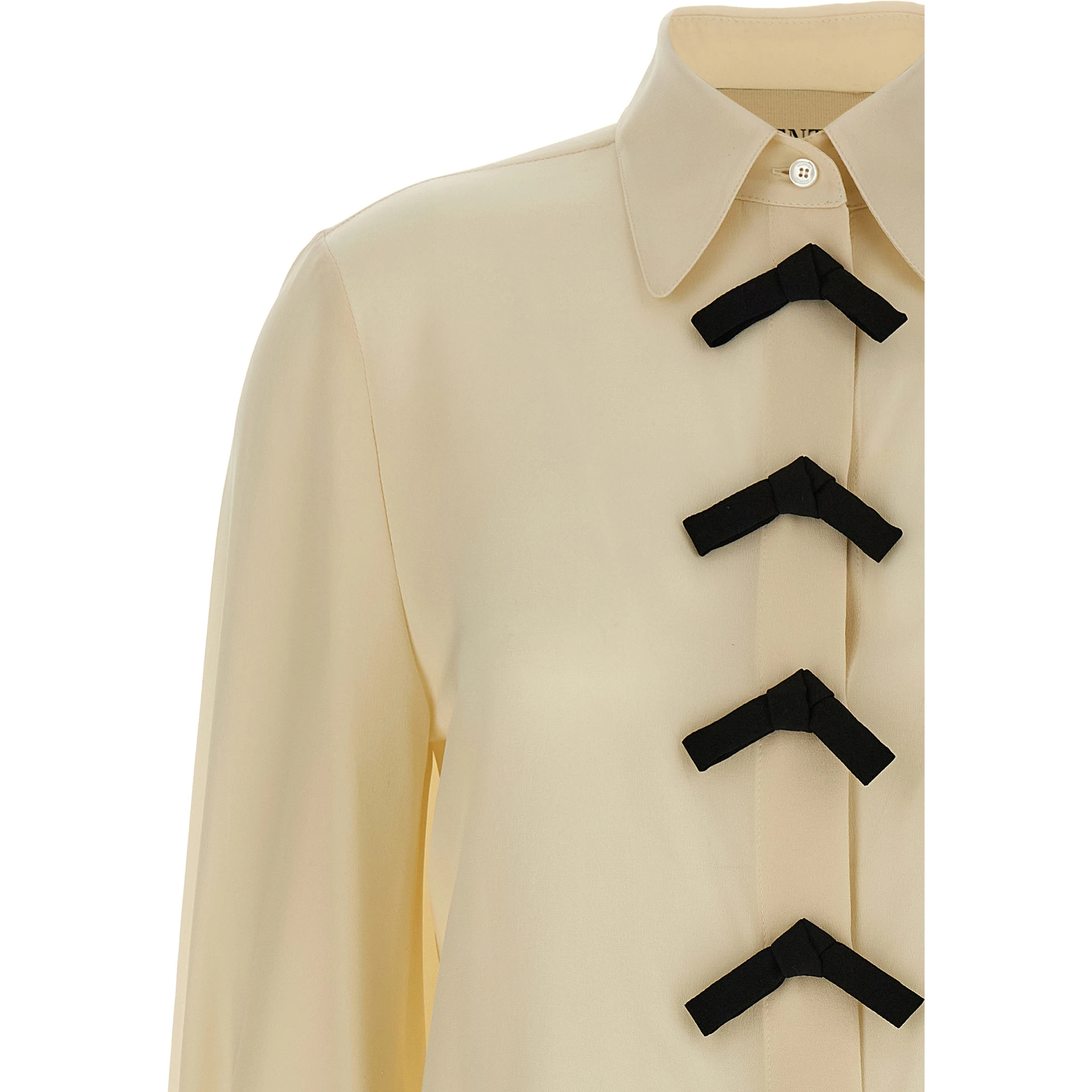 Beige Silk Blouse