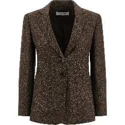 Brown Virgin Wool Blazer