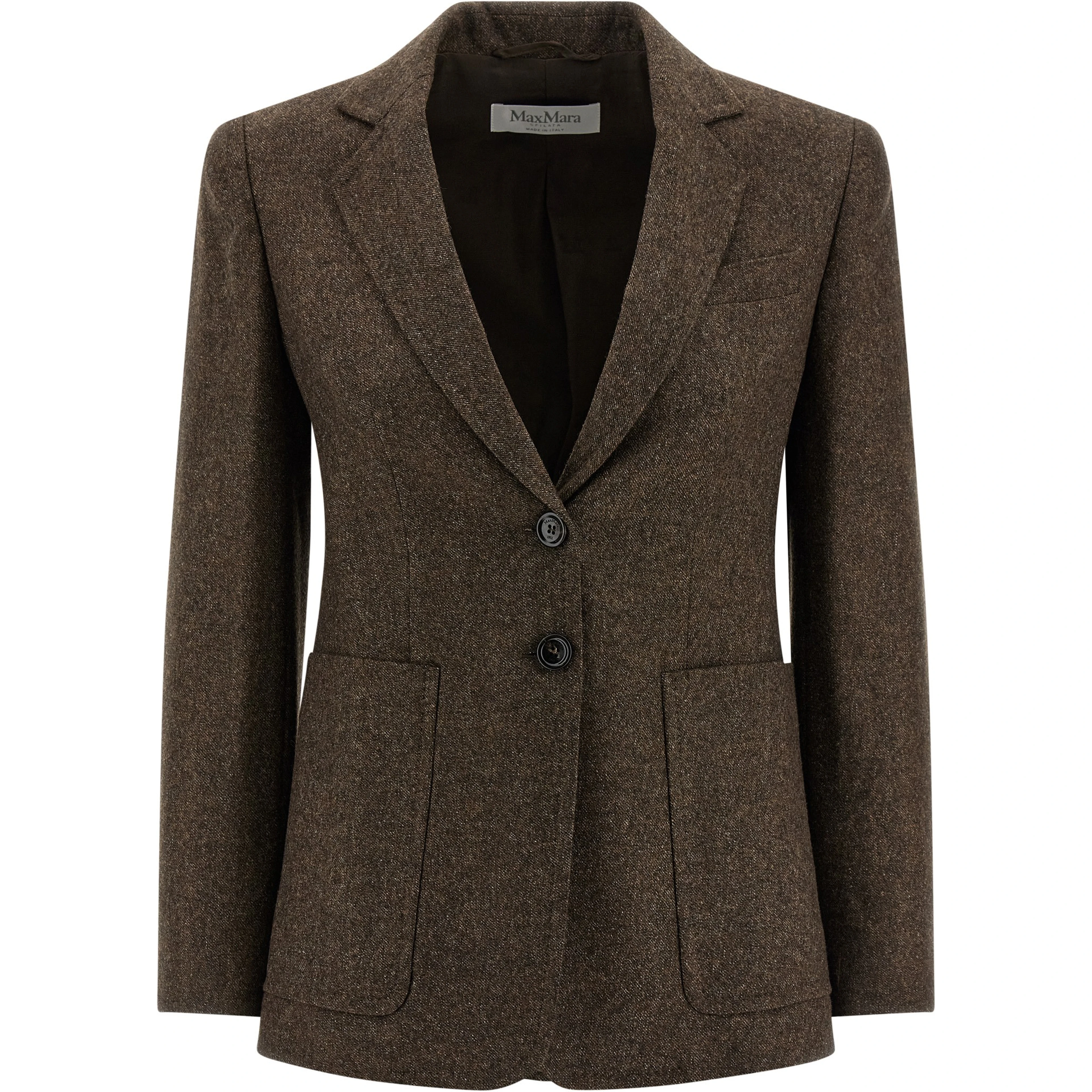 Brown Virgin Wool Blazer