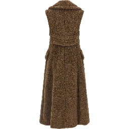 Brown Alpaca Leather Coat