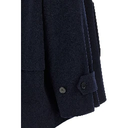 Blue Virgin Wool Coat