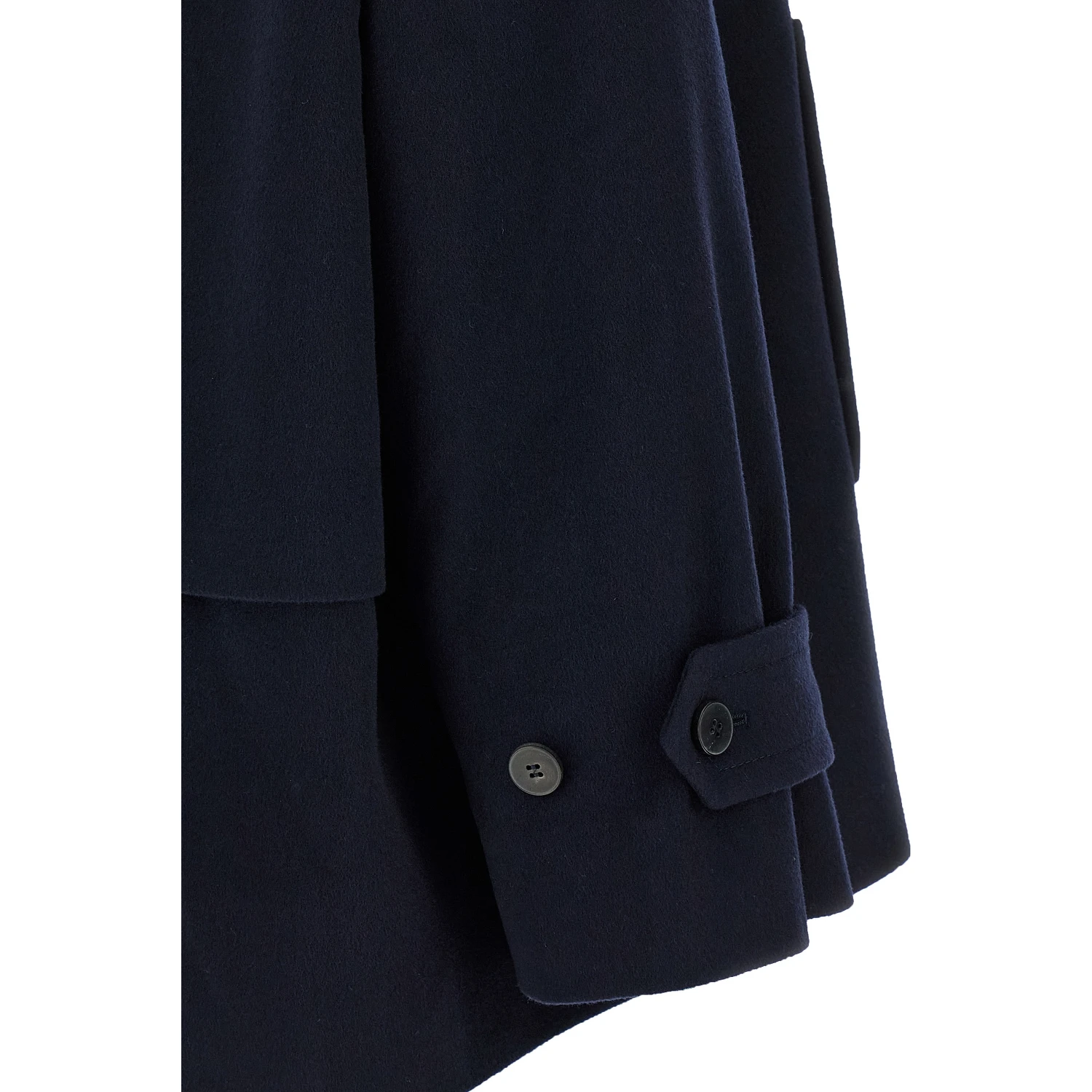 Blue Virgin Wool Coat