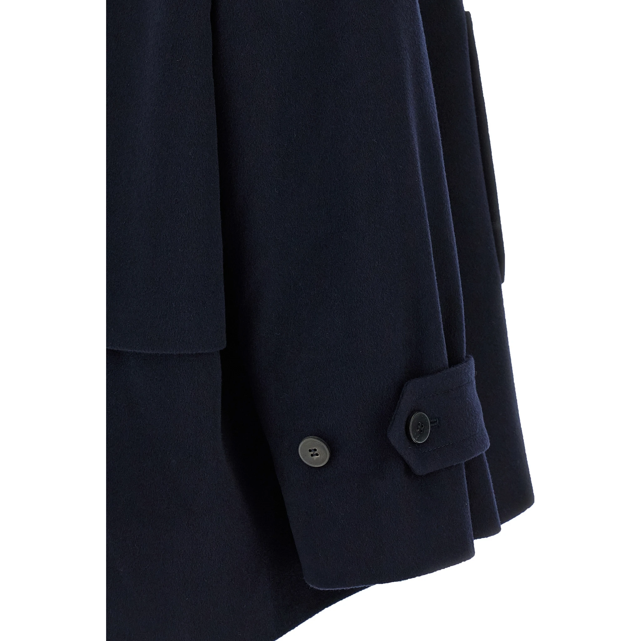Blue Virgin Wool Coat