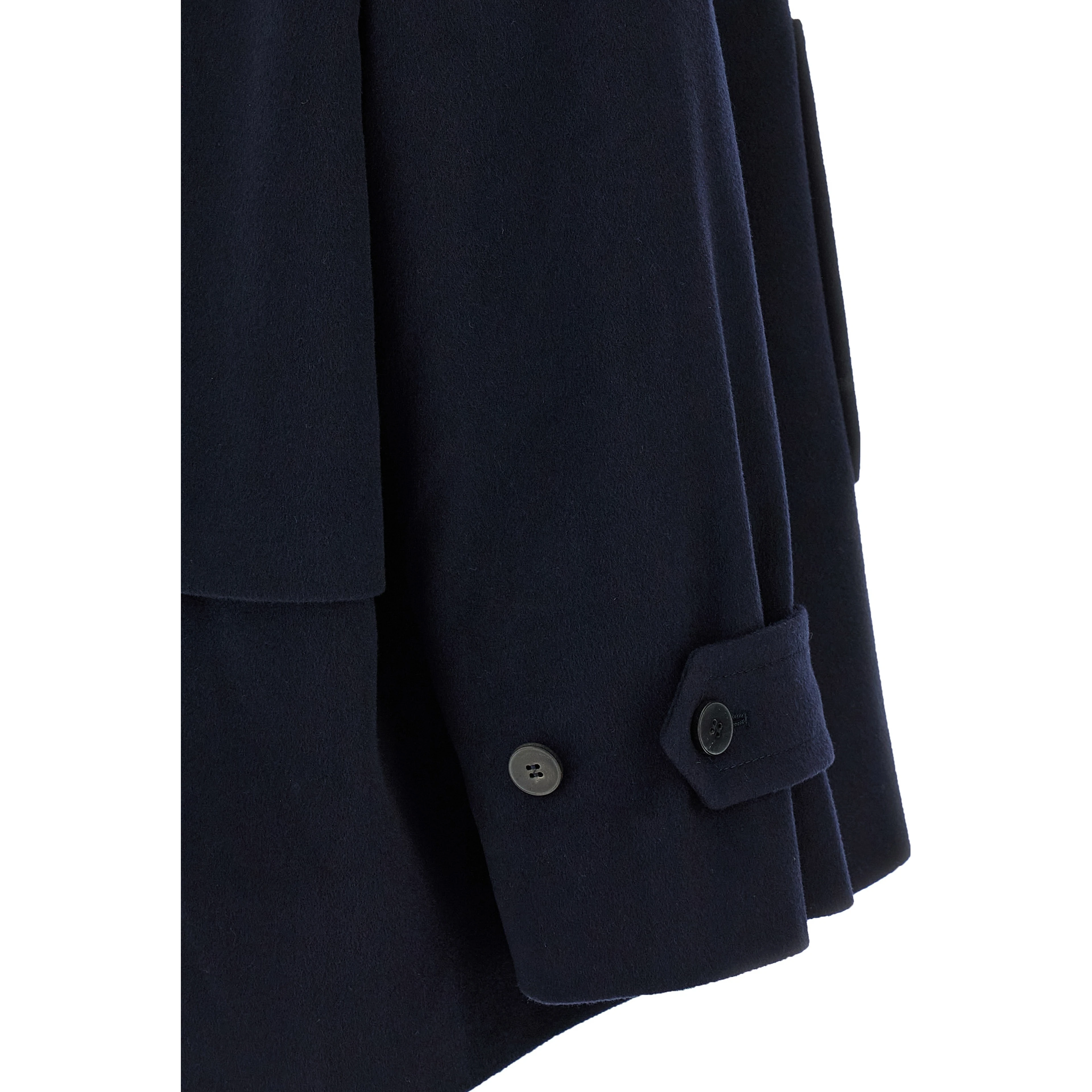 Blue Virgin Wool Coat