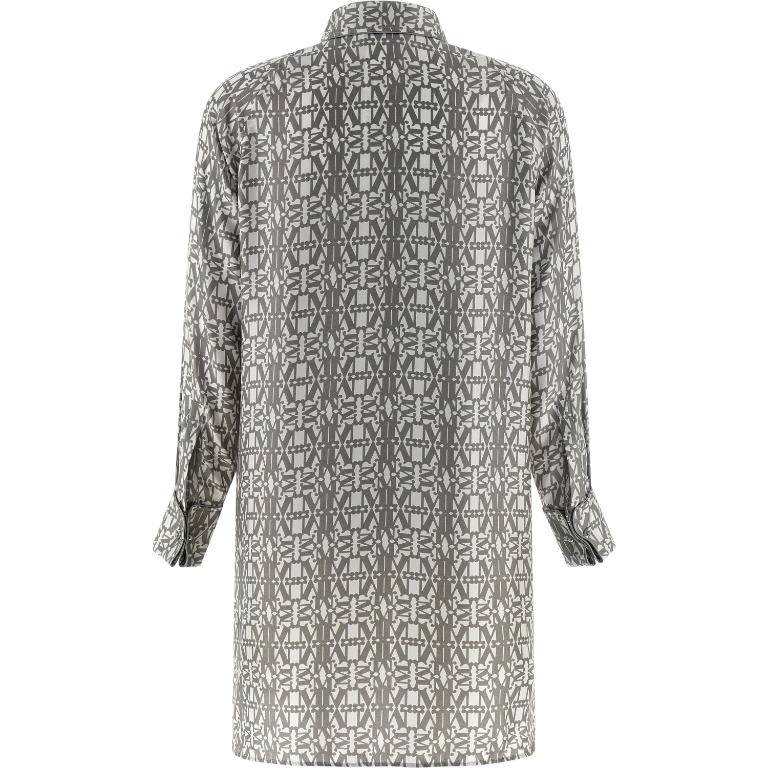 Gray Silk Short Dress