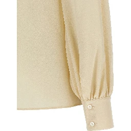 Beige Silk Blouse