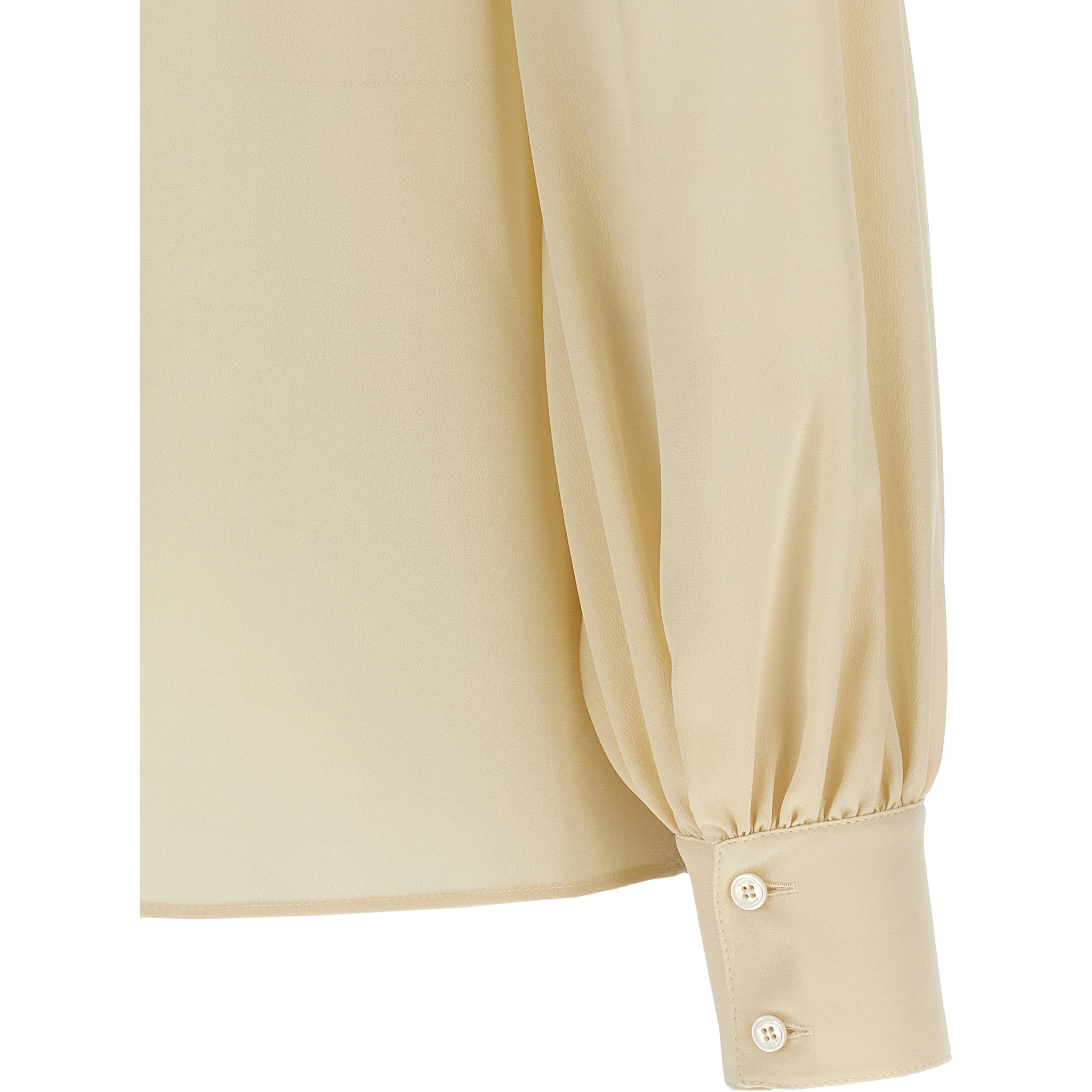 Beige Silk Blouse