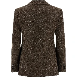 Brown Virgin Wool Blazer
