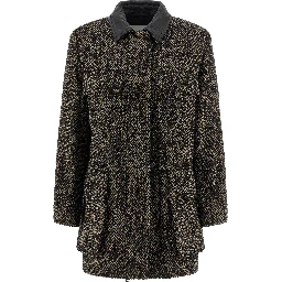 Multicolor Virgin Wool Shell Jacket