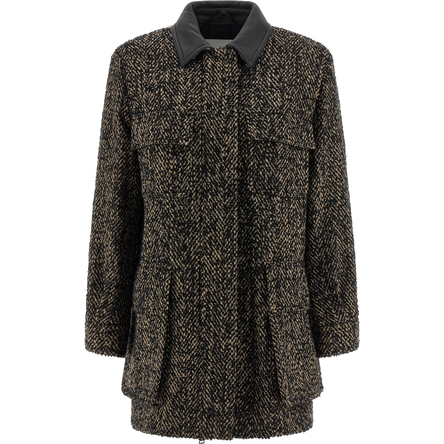 Multicolor Virgin Wool Shell Jacket
