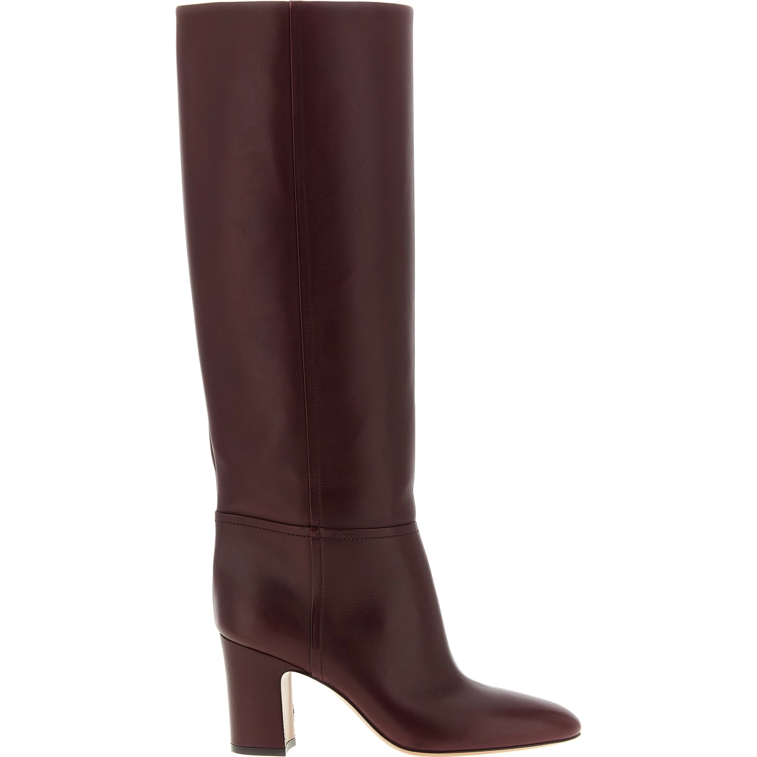 Bordeaux Leather Over The Knee
