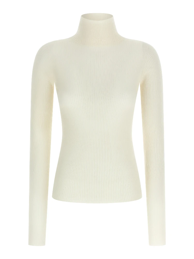 White Virgin Wool Cardigan
