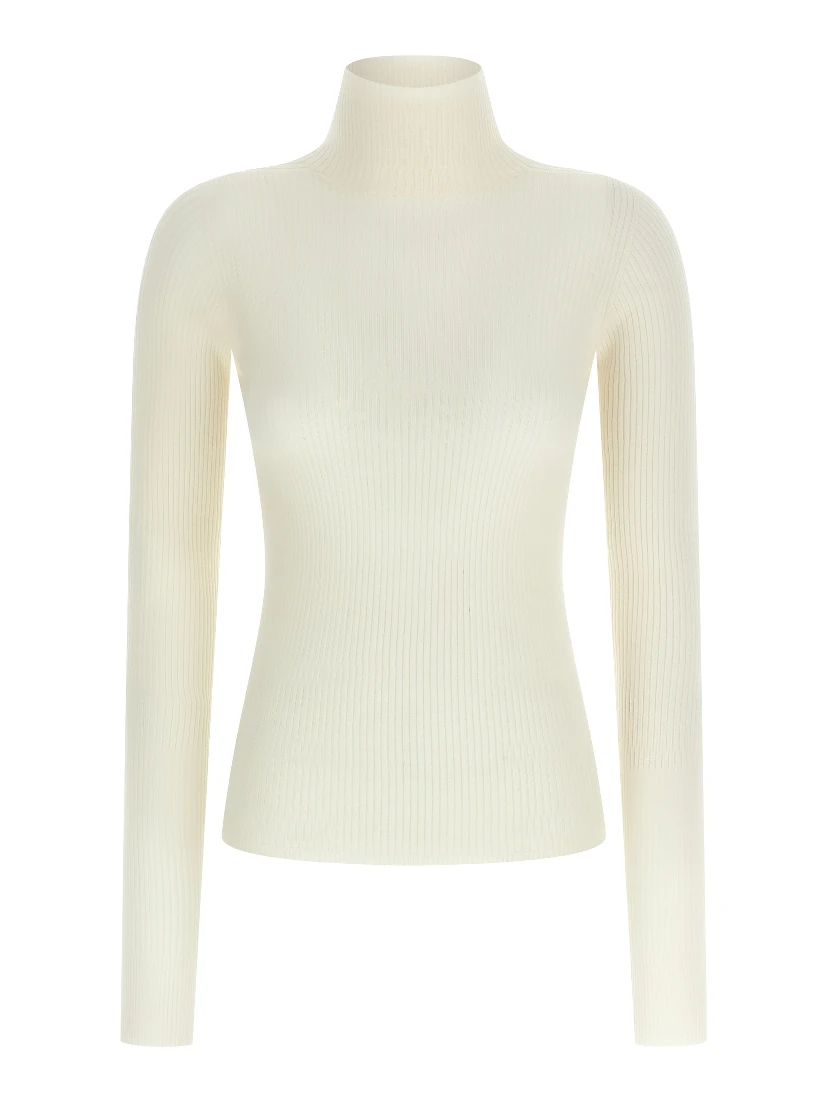 White Virgin Wool Cardigan
