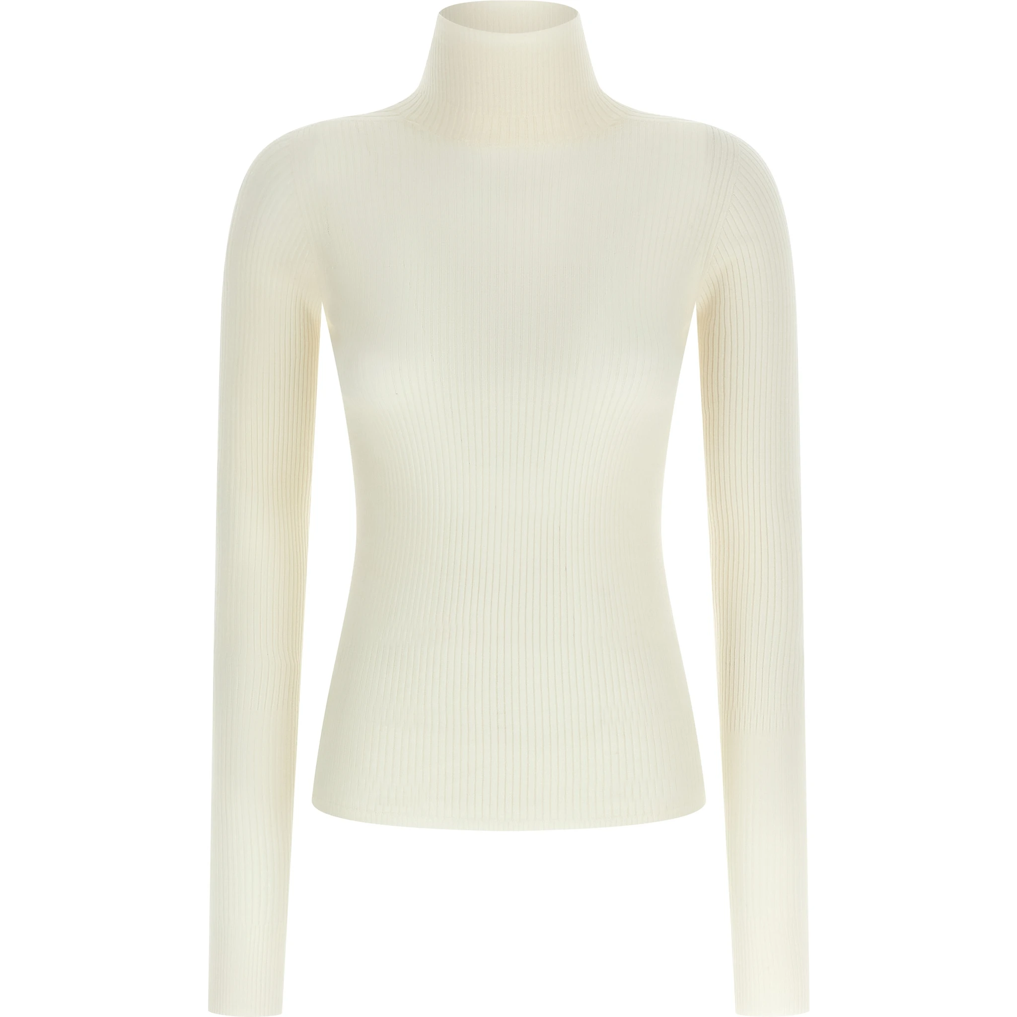 White Virgin Wool Cardigan