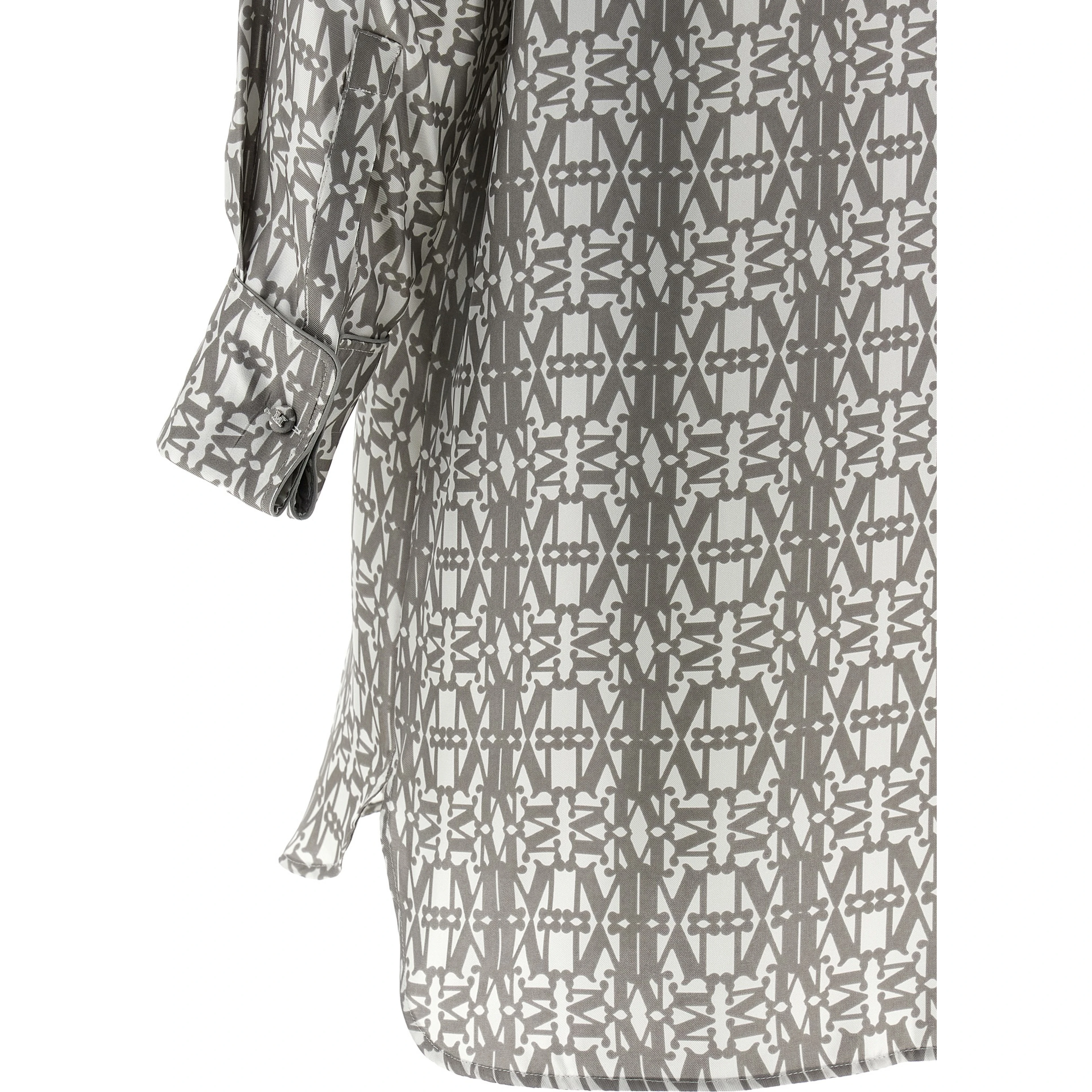 Gray Silk Short Dress