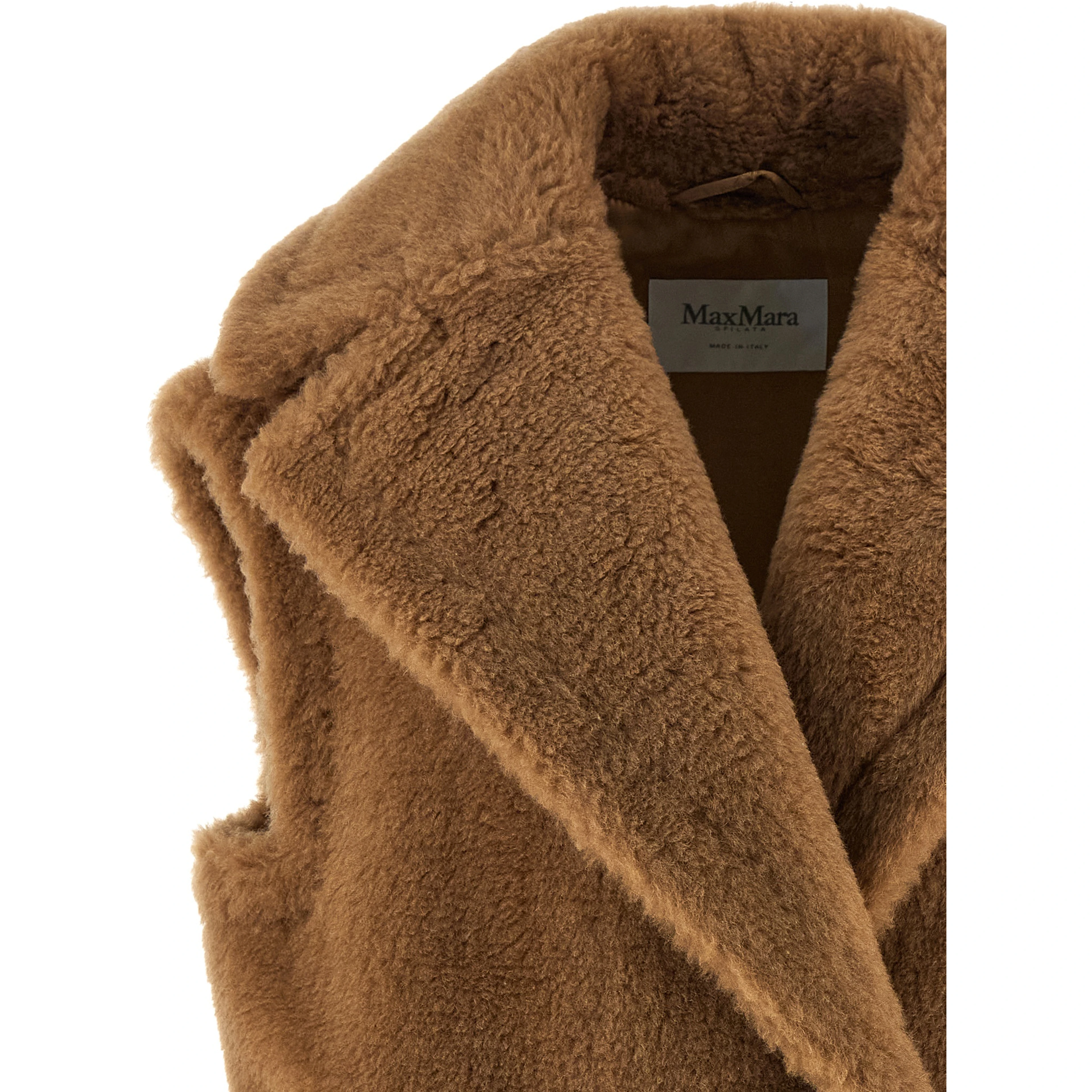 Beige Wool Sleeveless Jacket