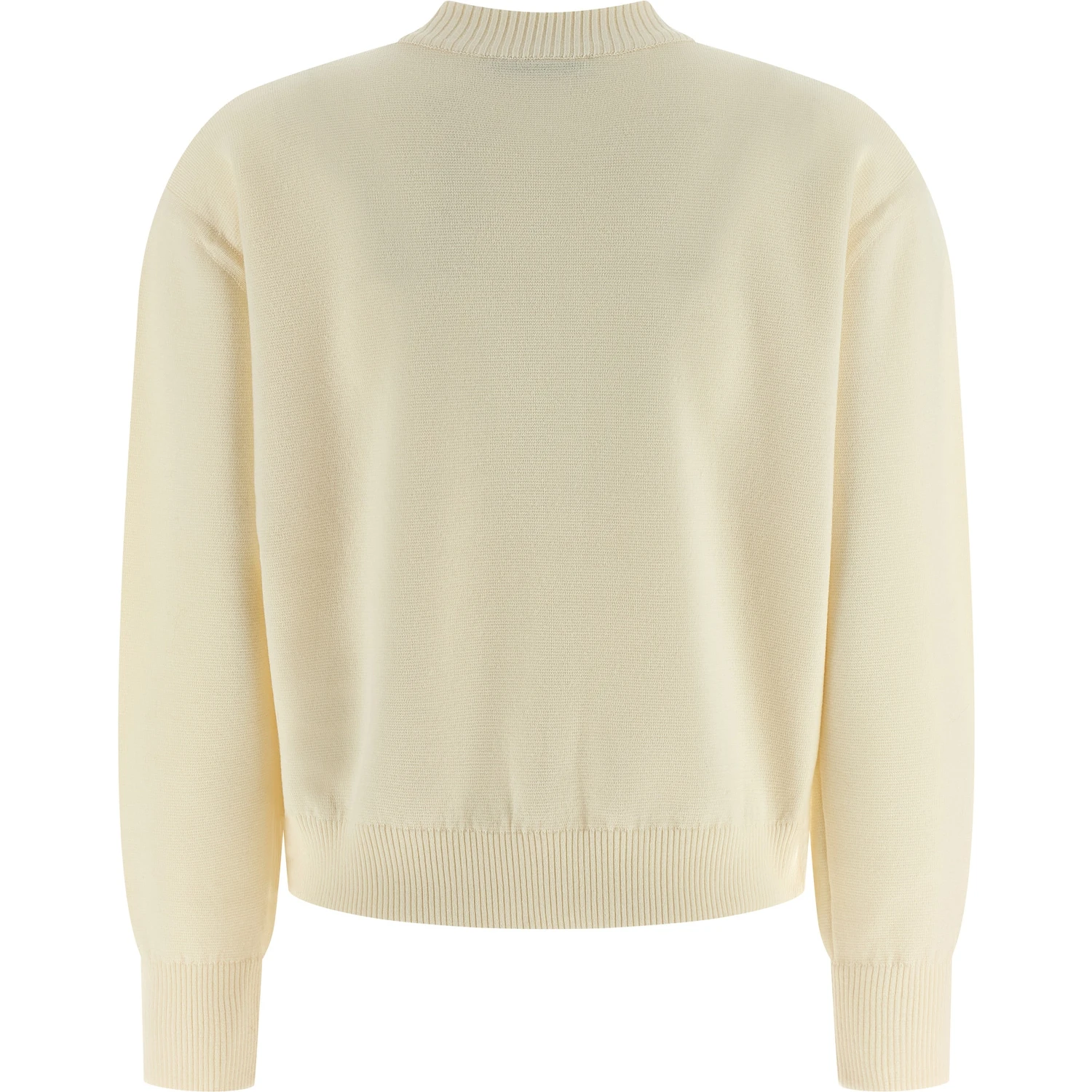 White Virgin Wool Cardigan