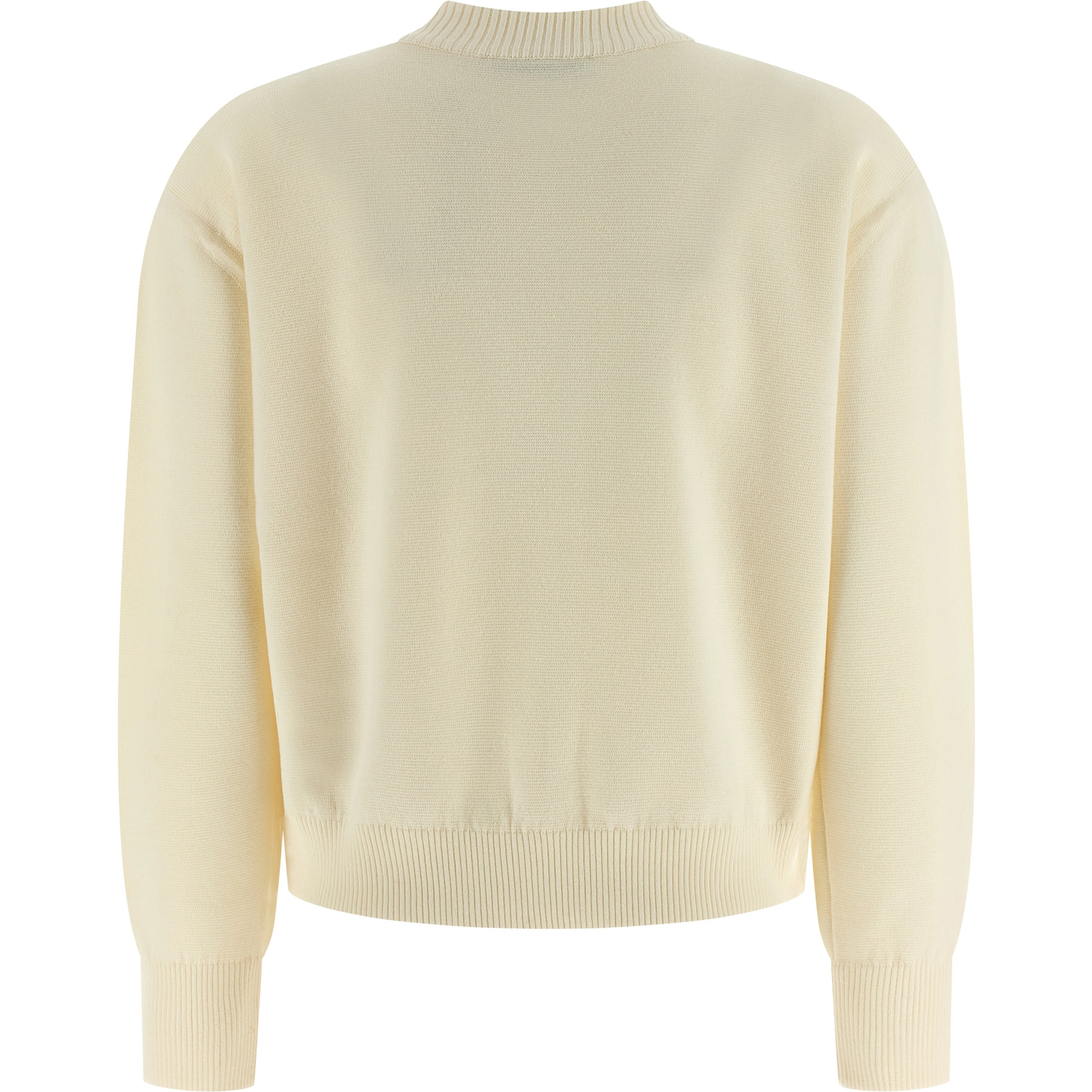 White Virgin Wool Cardigan
