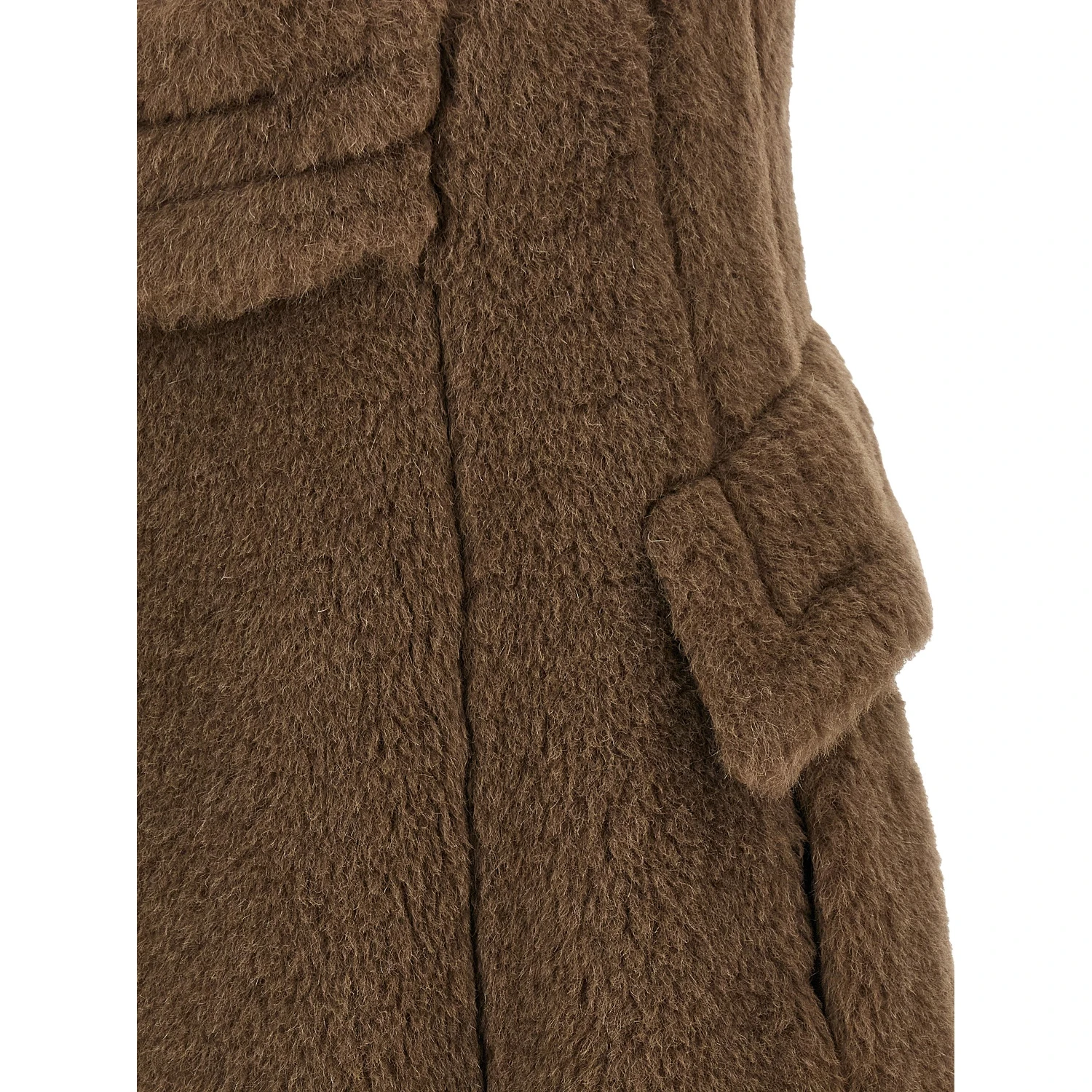Brown Alpaca Leather Coat