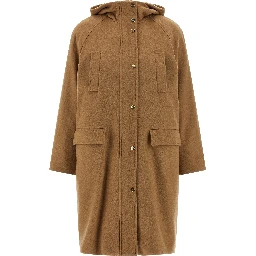 Beige Polyamide Parka
