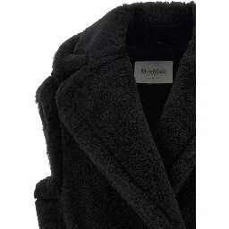 Black Alpaca Leather Sleeveless Jacket