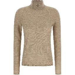 Beige Cashmere Cardigan