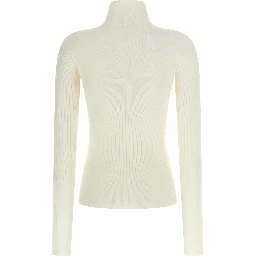 White Virgin Wool Cardigan