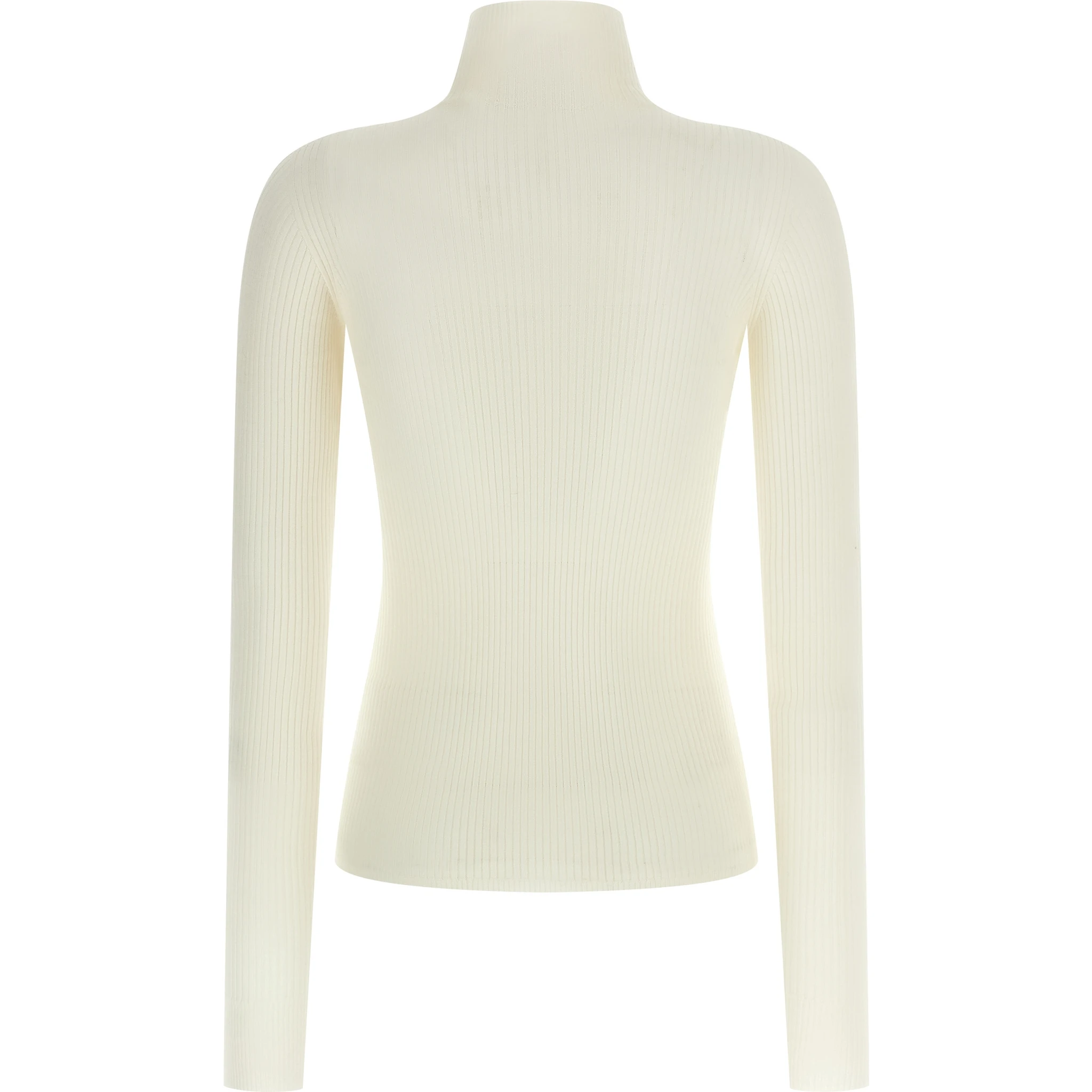 White Virgin Wool Cardigan