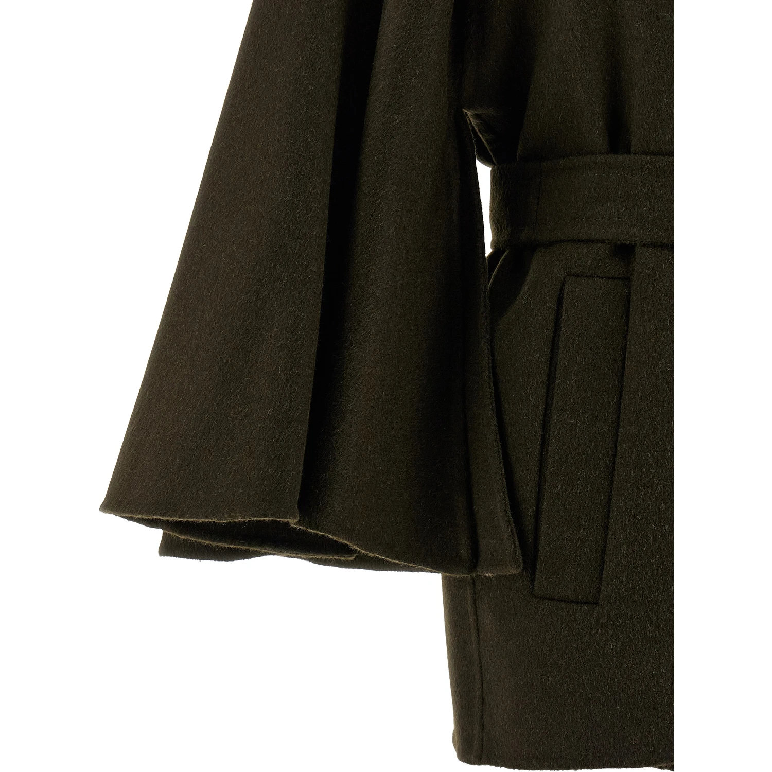 Bicolor Wool Coat