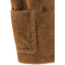 Beige Wool Sleeveless Jacket