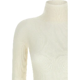 White Virgin Wool Cardigan
