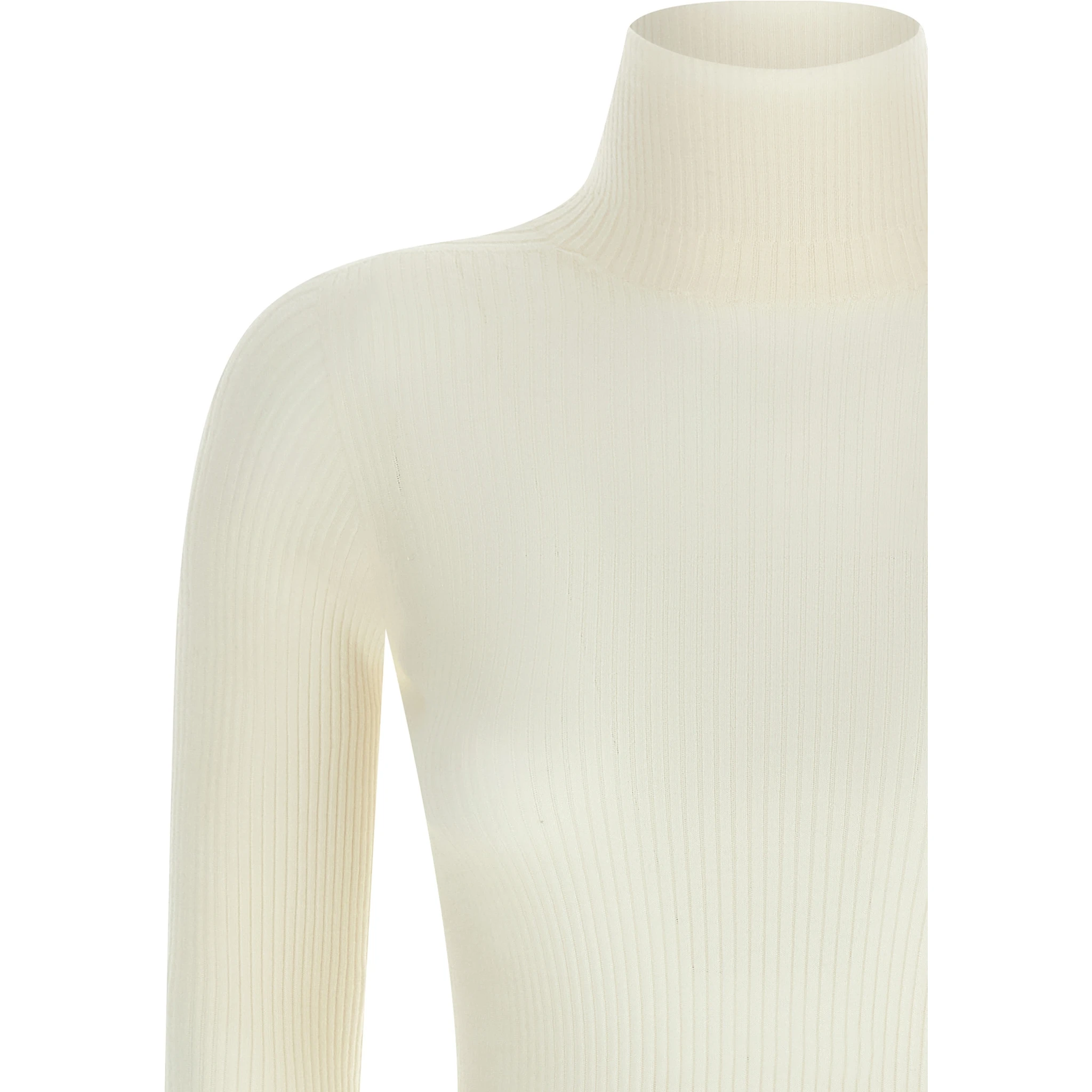 White Virgin Wool Cardigan