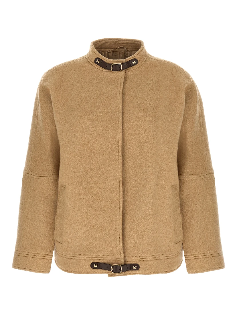 Beige Cashmere Bomber