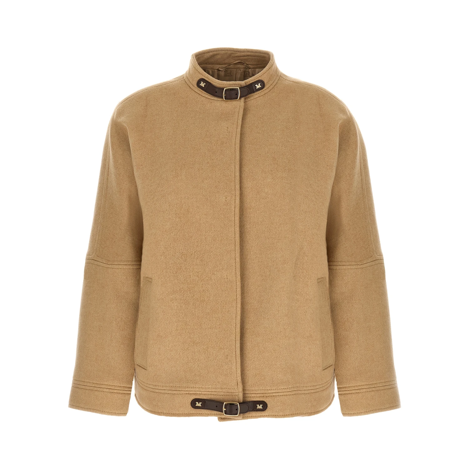Beige Cashmere Bomber